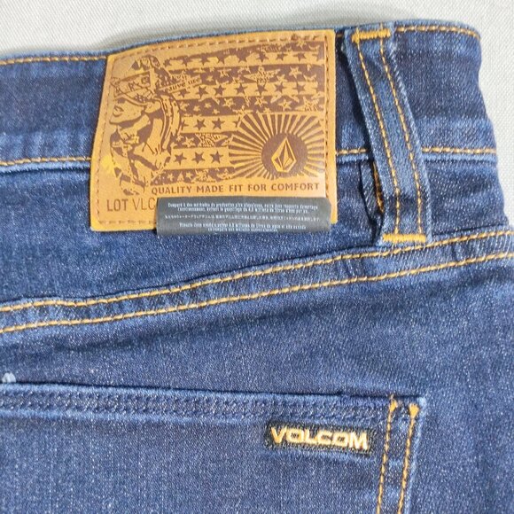 Volcom Vorta jeans men's size 30 Atlantic blue colour Slim Straight - Picture 5 of 13